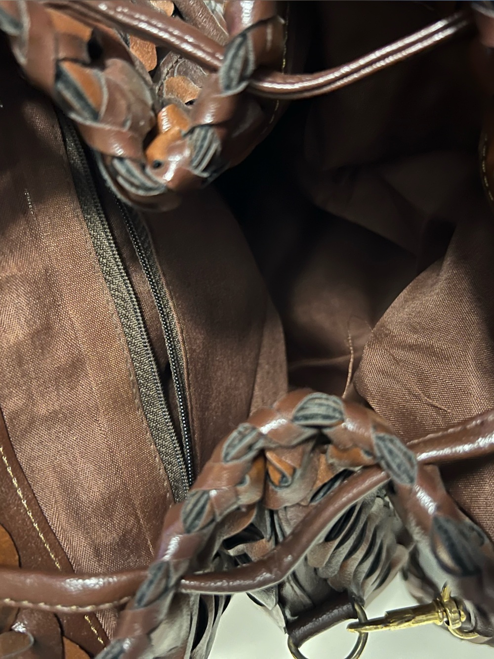 Unbranded Vegan Leather Braided Backpack - Picture 11 of 12